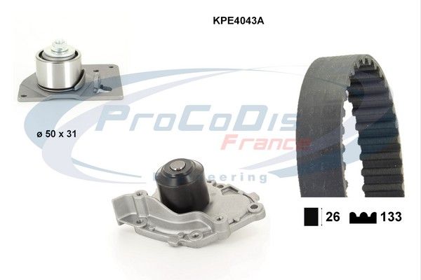 PROCODIS FRANCE Водяной насос + комплект зубчатого ремня KPE4043A